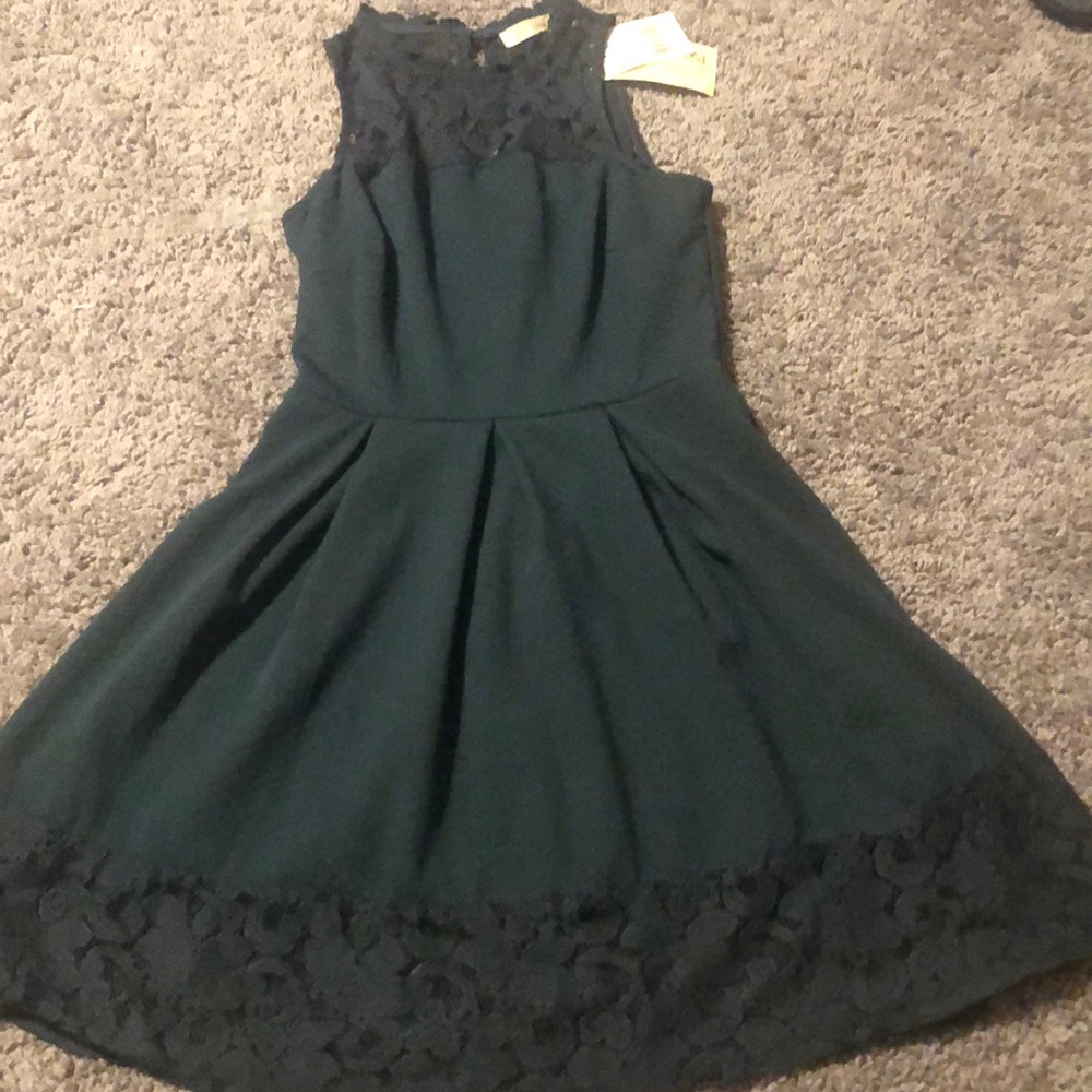 Lace high neck dress!
